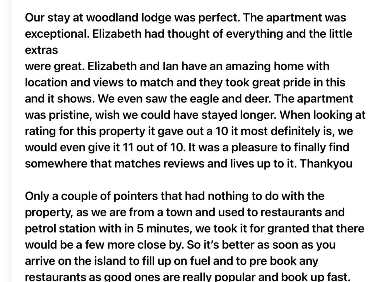 Woodland Luxury * Port na Long